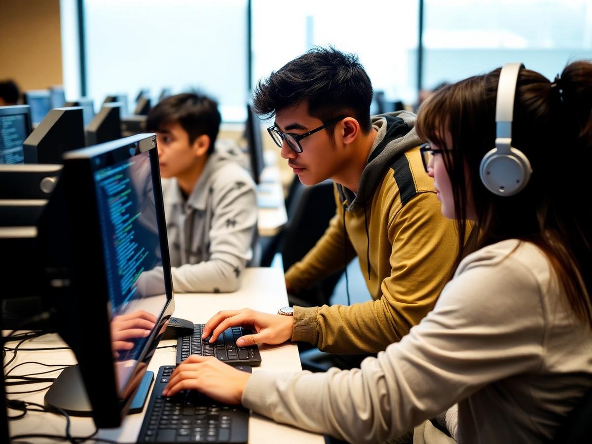 Students learning